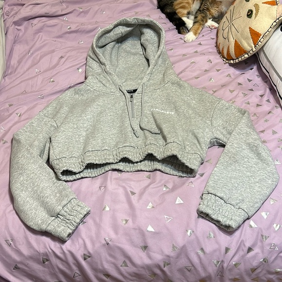 Alphalete Tops - Alphalete capital crop hoodie